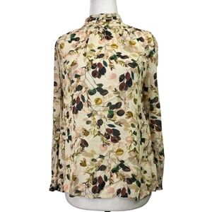 Indi & Cold  Boho mockneck long sleeves blouse